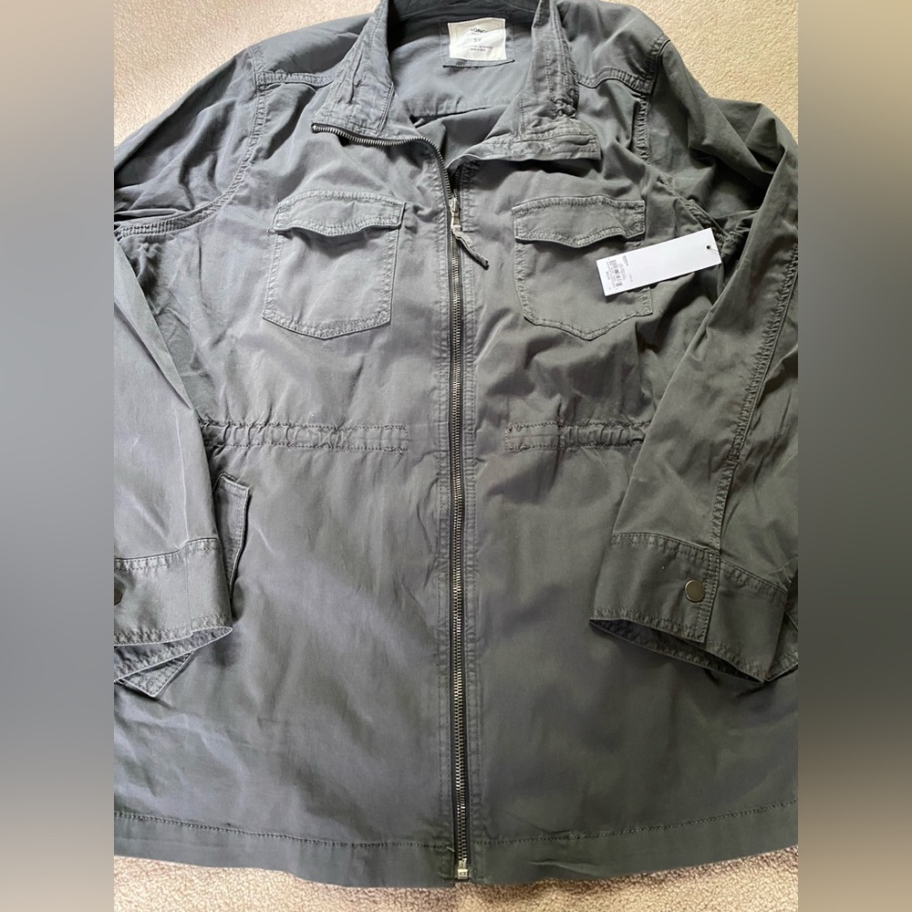 NWT Sonoma Grey Zip Jacket
